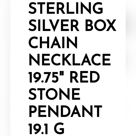 19.1g Sterling Silver box chain 19.75" w free pendant. Beautiful 925 chain 2mm - Picture 14 of 14